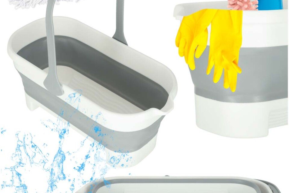 Sklopiva pravougaona kanta za brisanje sa ručkom