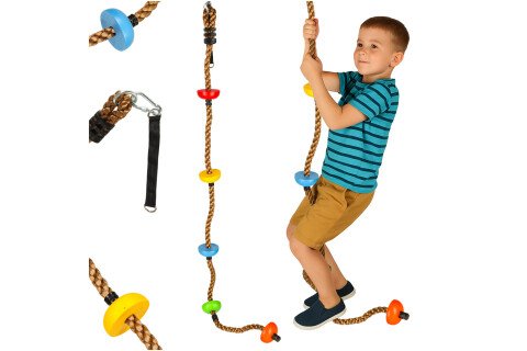 Uže za penjanje, ljuljačka, uže za penjanje s čvorovima, platforme 200 cm