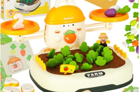 Desková hra s dovednostmi pro rodiny s dětmi - mrkvové pole