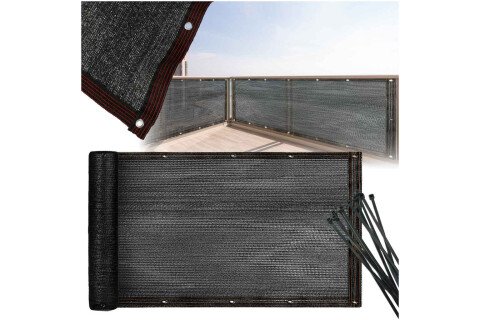 Balkonska prevleka LUARO maskirna podloga za senčenje balkona in terase 150g/m2 105x500cm UV