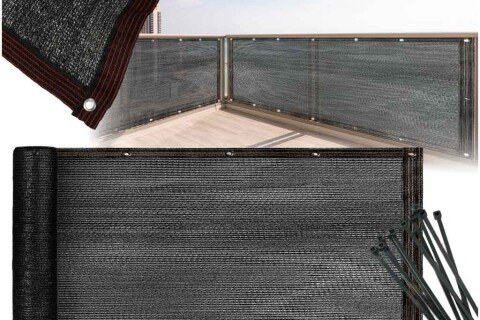 Balkonový kryt LUARO maskovací rohož pro zastínění balkonů a teras 150g/m2 105x500cm UV