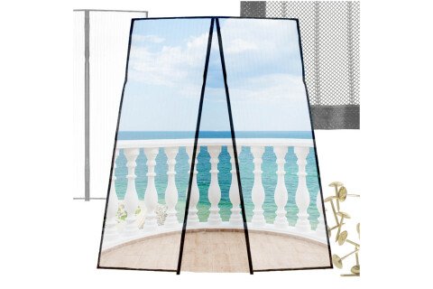 Magnetna mreža protiv komaraca LUARO za vrata, čvrsta, jaki magnet 100x210 cm