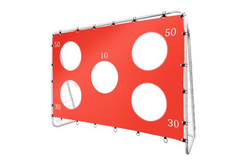 2-in-1 Kinder-Fußball-Trainingstor + Präzisionspolster 215 x 153 x 76 cm