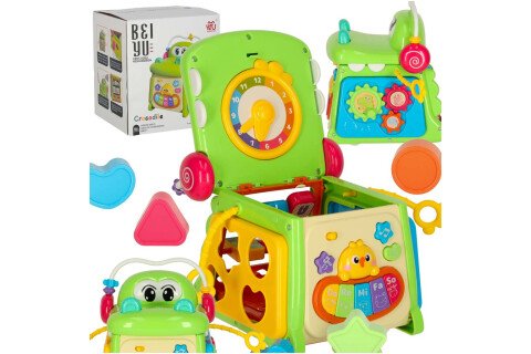 Edukativni sorter kocki sa klavirskim krokodilom 4u1
