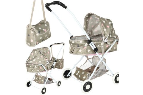 Wózek dziecięcy, głęboka gondola + torba gwiazdka