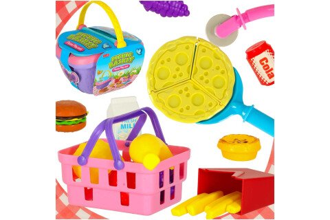 Coș de picnic, coș, sucuri de fructe, băuturi, mâncare, provizii, gustări pentru picnic