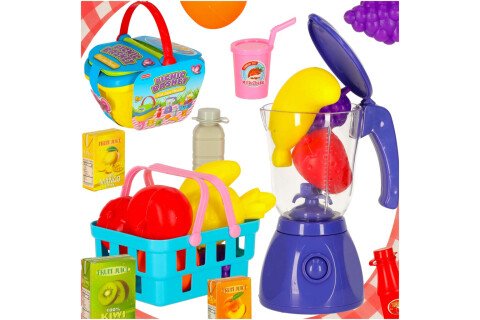 Piknikový koš, koš s rychlým občerstvením, pizza, burger, zásoby potravin, piknikové občerstvení