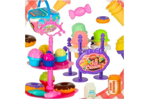 Coș de picnic, coș cu înghețată, deserturi, provizii alimentare, gustări pentru picnic