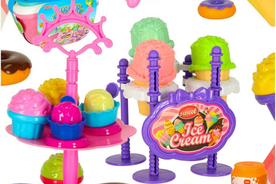 Coș de picnic, coș cu înghețată, deserturi, provizii alimentare, gustări pentru picnic