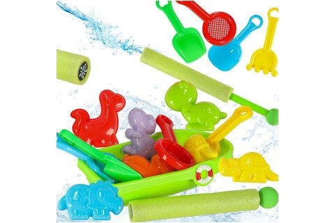 Σκάφος πλοίου με αξεσουάρ καλούπια άμμου καλούπια νερού + σύριγγα πιστολιού νερού 12 τεμάχια.