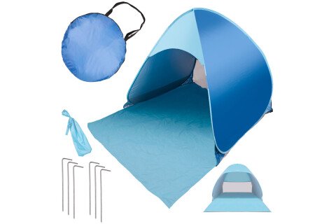 Samostalno sklapajući baštenski šator za plažu, plavi