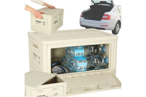 Campingbox Kofferraum Organizer Box 25l grau