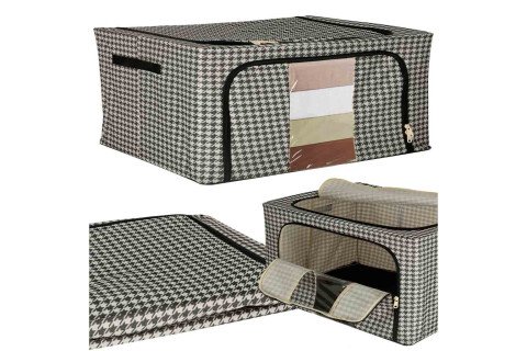 Torba za posteljinu s okvirom, bijela, crna, 22L