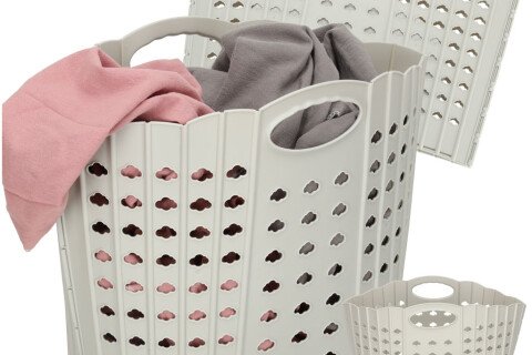 Sklopiva košara za rublje Kupaonski organizator Sivi