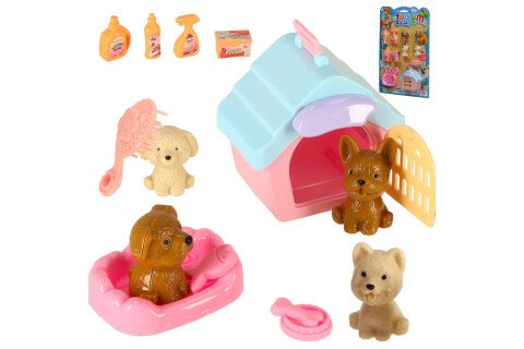 Sada figurek pro psy do SPA a kosmetického salonu, 14 dílů