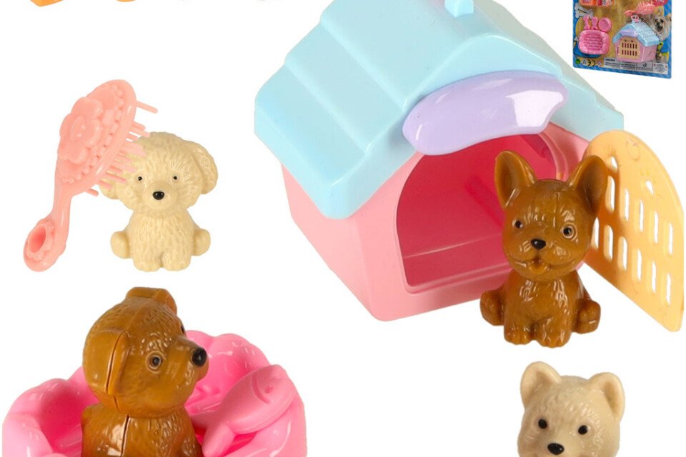 Sada figurek pro psy do SPA a kosmetického salonu, 14 dílů