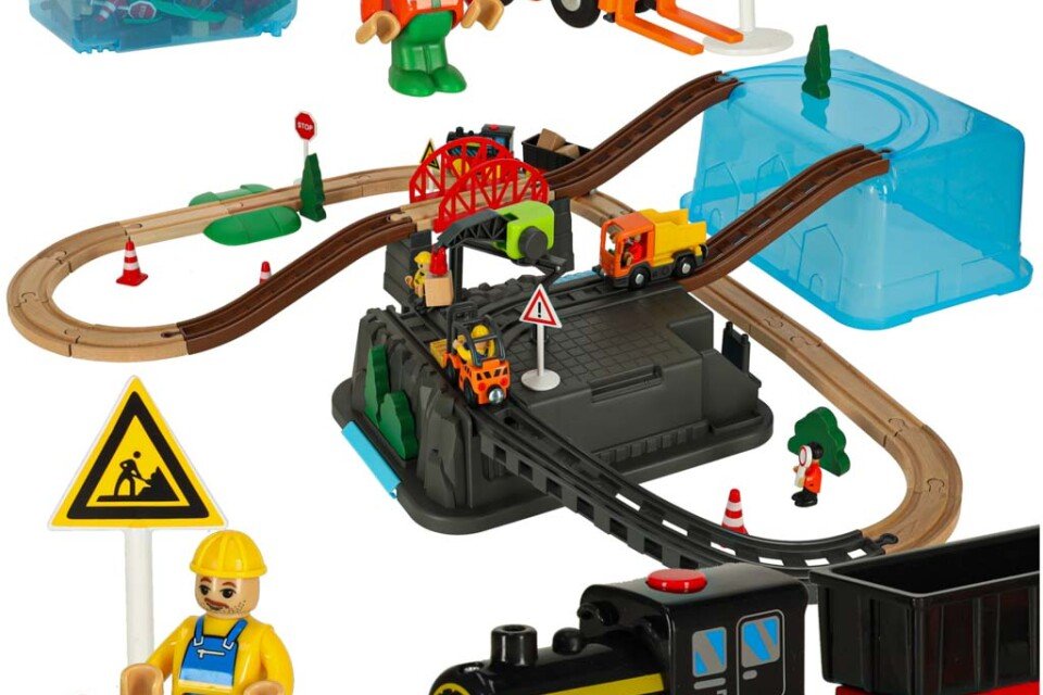 Treno, pista automobilistica, treno, cantiere, 55 elementi