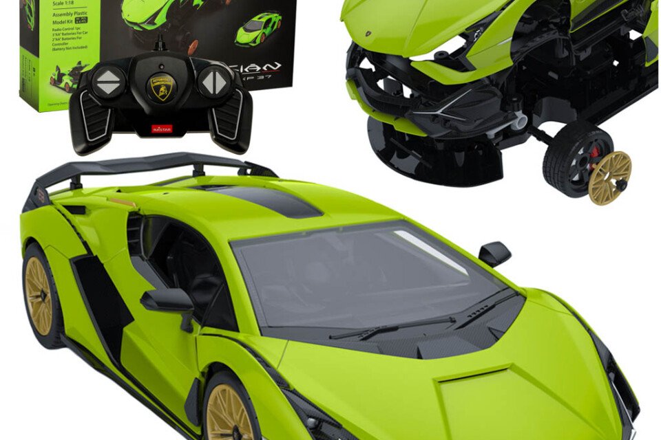 Avto na daljinsko upravljanje Rastar 97400 Lamborghini Sian 1:18 komplet za sestavljanje