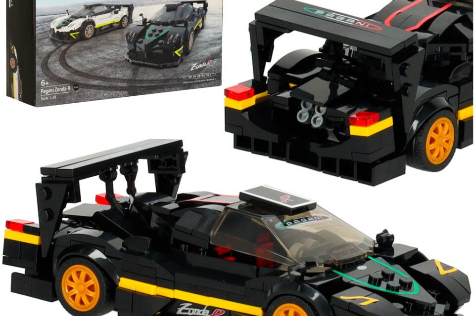 Rastar 93900-B Pagani Zonda R αυτοκίνητο 1:28 μπλοκ 387 τεμάχια.