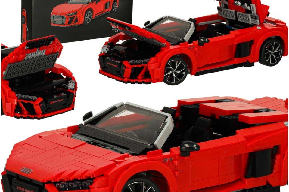 Rastar 93800 auto AUDI R8 Spyder 1:14 blokov 1440 ks.