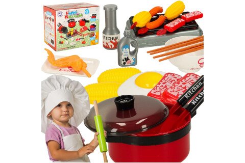 Παιδικό σετ μαγειρικής, σκεύη κουζίνας, σετ 35 τεμαχίων