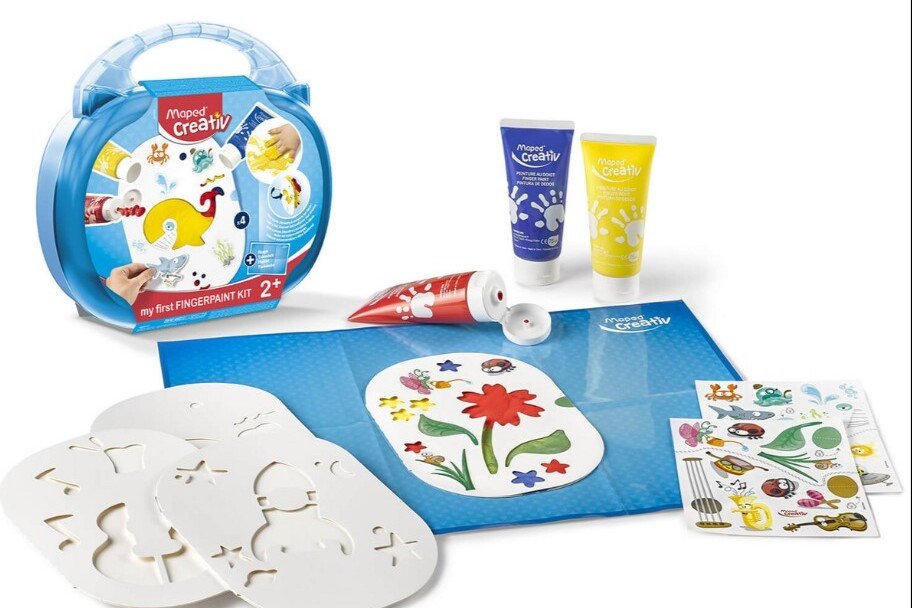 Farby palcowe w walizce dla dzieci Creative Maped
