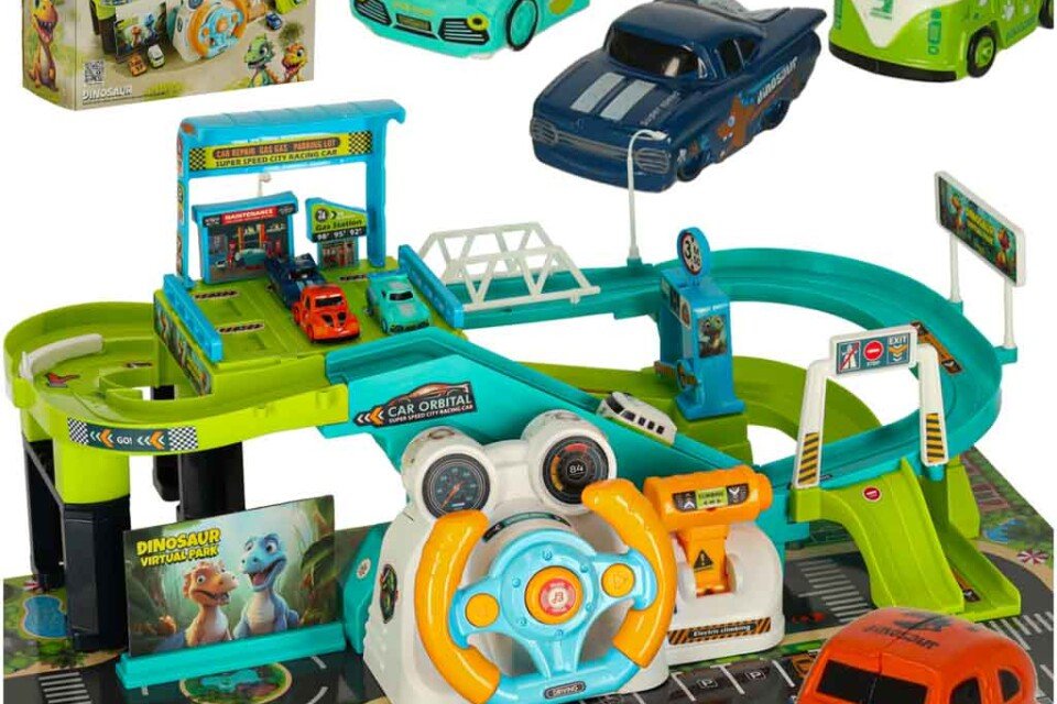 Interaktivna staza za parkiranje automobila s trkaćim volanom