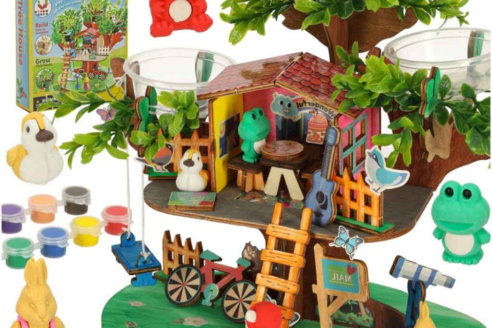 Δημιουργικό σετ για να φτιάξετε ένα δεντρόσπιτο με αξεσουάρ