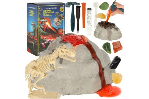 Edukativni set o znanstvenom eksperimentu vulkanske lave