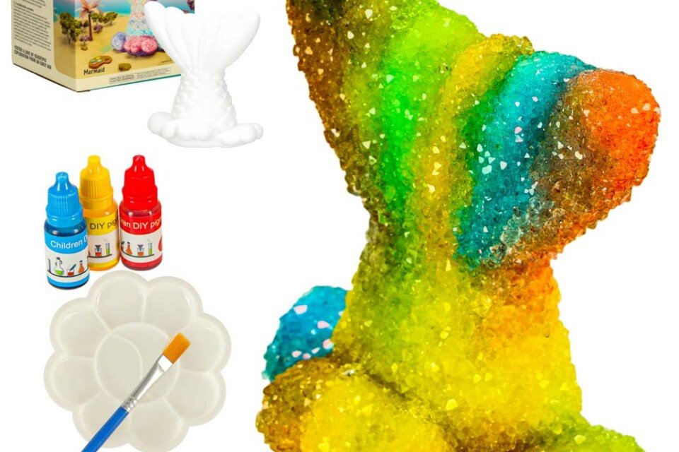 Set de accesorii Coada de sirenă pentru creșterea cristalelor