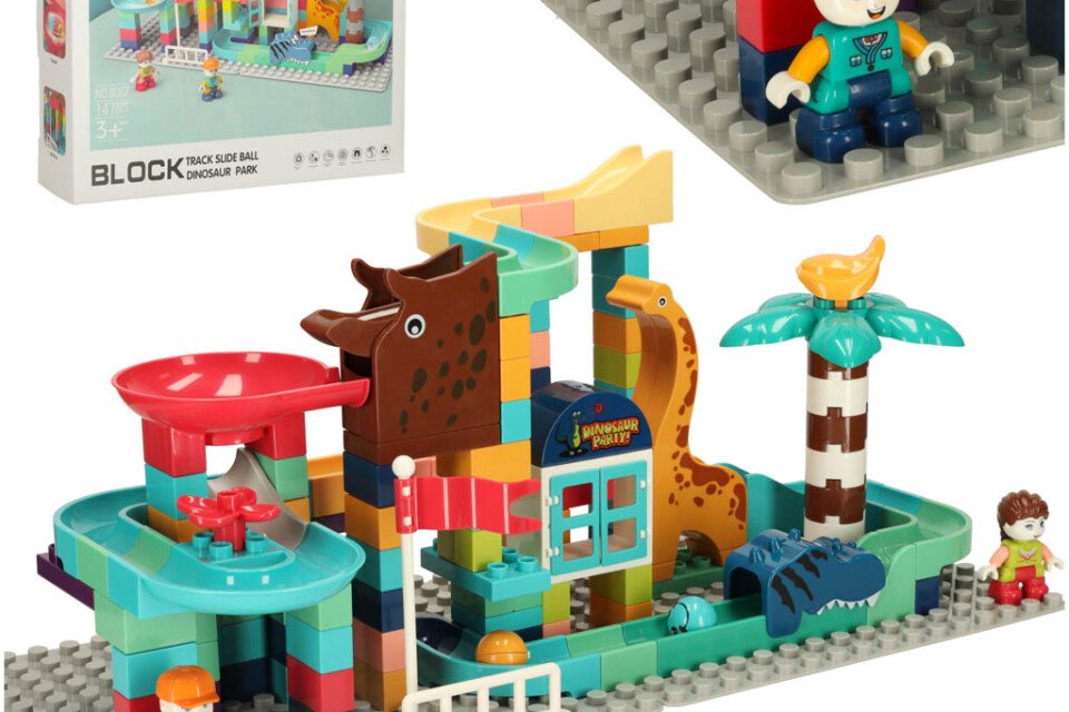 Klocki tor kulkowy 147 elementów. Zajazd Bibi