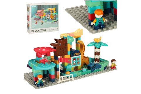 Klocki tor kulkowy 147 elementów. Zajazd Bibi