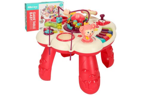 Masa de pian educationala, roz, Bibi-inn