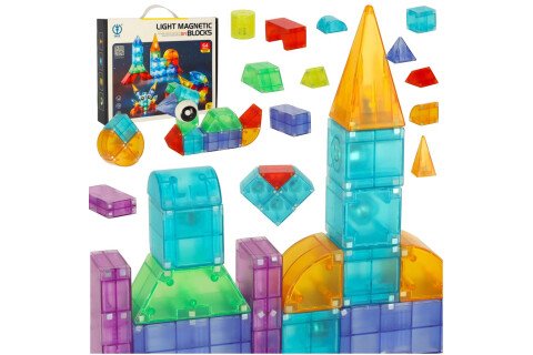 Világító mágneses blokkok 64 db.