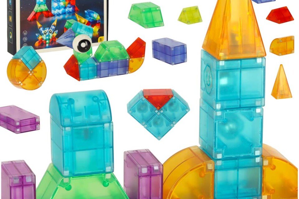 Világító mágneses blokkok 64 db.