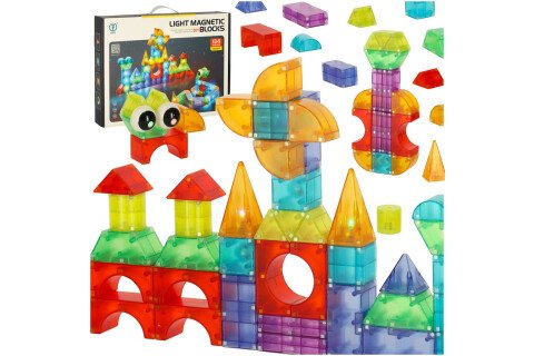 Blocuri magnetice luminoase 134 buc.