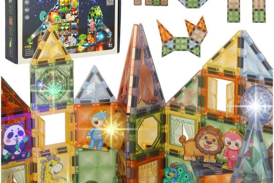 Leuchtende Magnetblöcke 90 Stk.