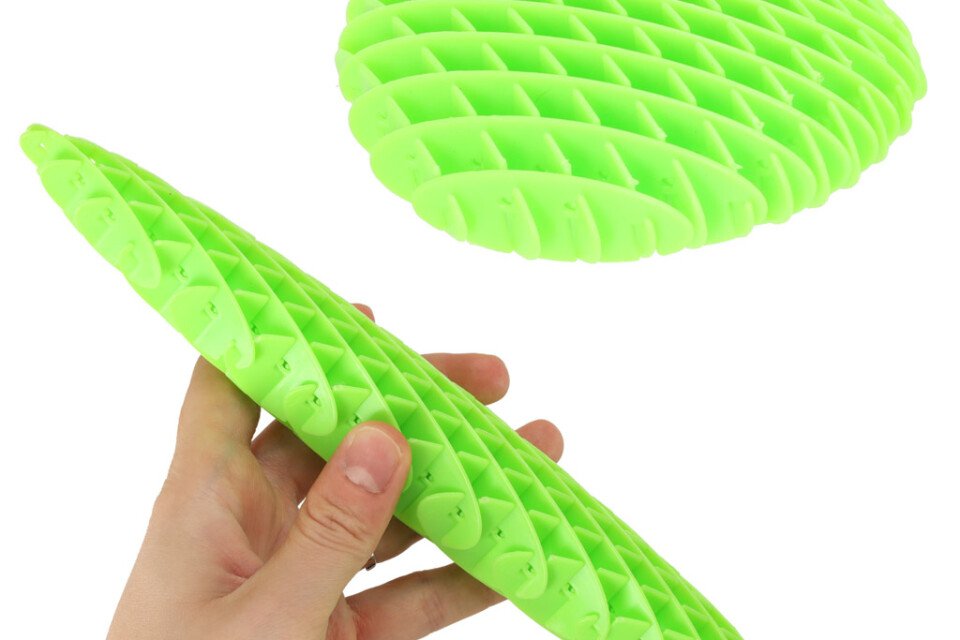 Fidget Worm Antistresová senzorická natahovací hračka, žlutá
