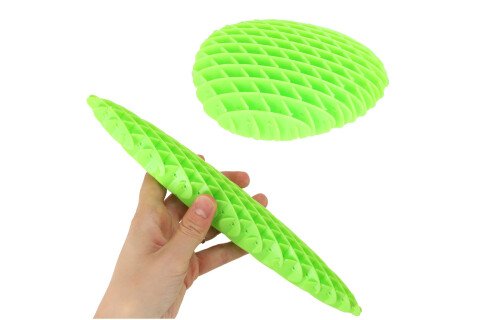 Fidget Worm Antistresová senzorická natahovací hračka, žlutá