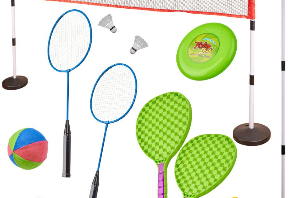 Sportski set 5u1 badminton košarka odbojka tenis frizbi