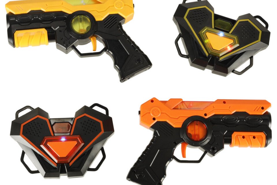 Πιστόλι λέιζερ Paintball x 2 + διαδραστική ασπίδα x 2 LASER TAG