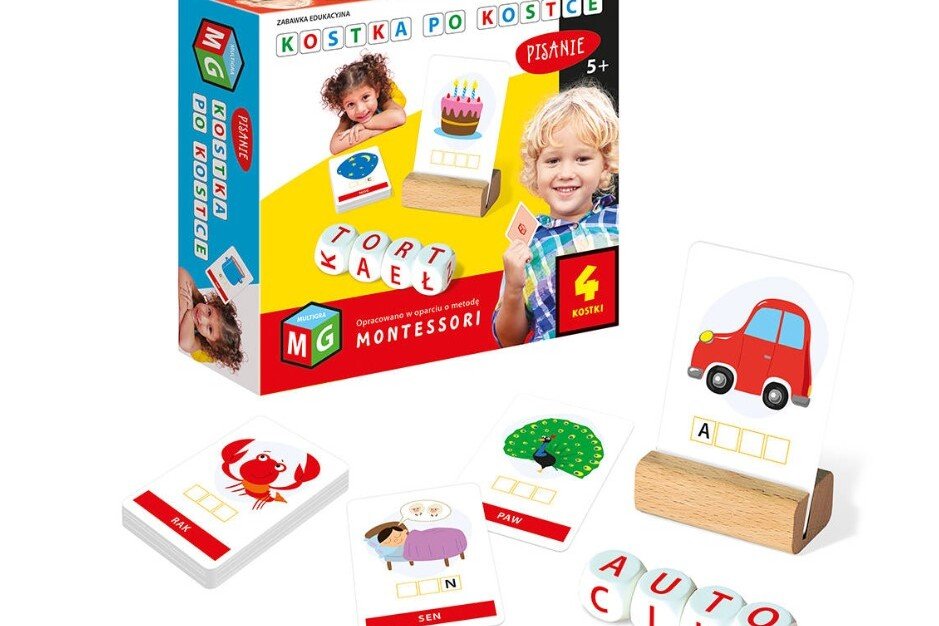 Montessori-Lernspielzeug – 4 Würfel, 5+ MULTIGRA