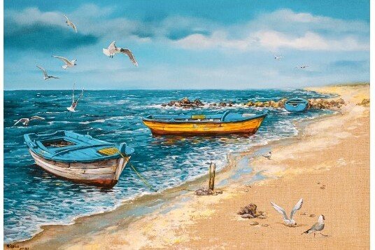 CASTORLAND Puzzle sestavljanka 500 kosov - Morje, 47 x 33 cm