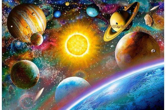 Puzzle CASTORLAND 500 elementów - Kosmos, 47 x 33 cm