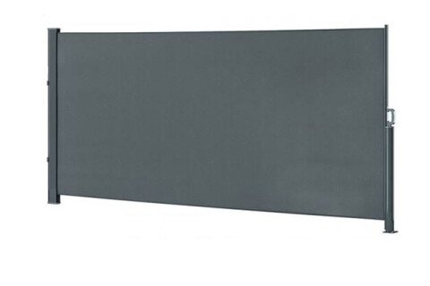 Markiza tarasowa, moskitiera - regulowana osłona tarasu, 350x180 cm, kolor szary