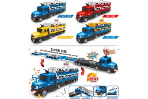 TIR Autovleka XXL - 10 vozů, barva modrá