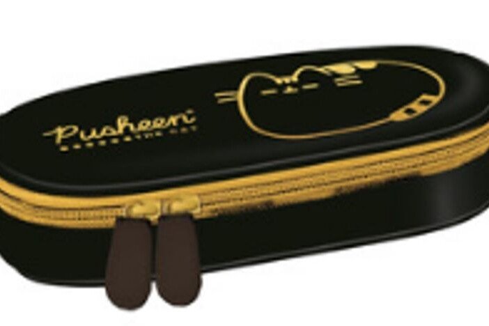 Pusheen Gold Flap iskolai tolltartó