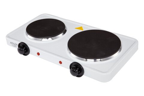 Elektrický dvojhorákový voľne stojaci kempingový varič s reguláciou teploty