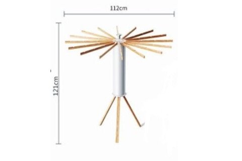 Stojeći vertikalni sklopivi stalak za odeću - 112 k 112 cm