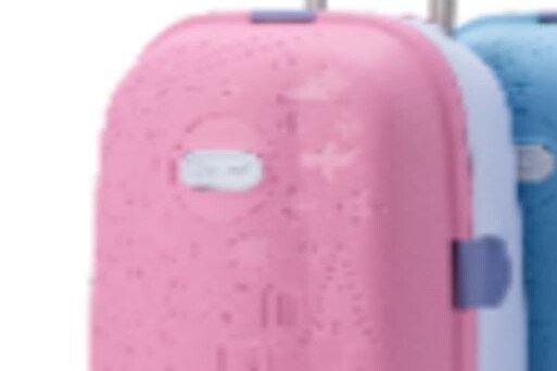 Otroški potovalni kovček na koleščkih, ročna prtljaga, roza